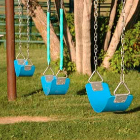 Three tall swings