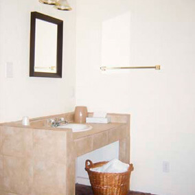 Tile vanity area